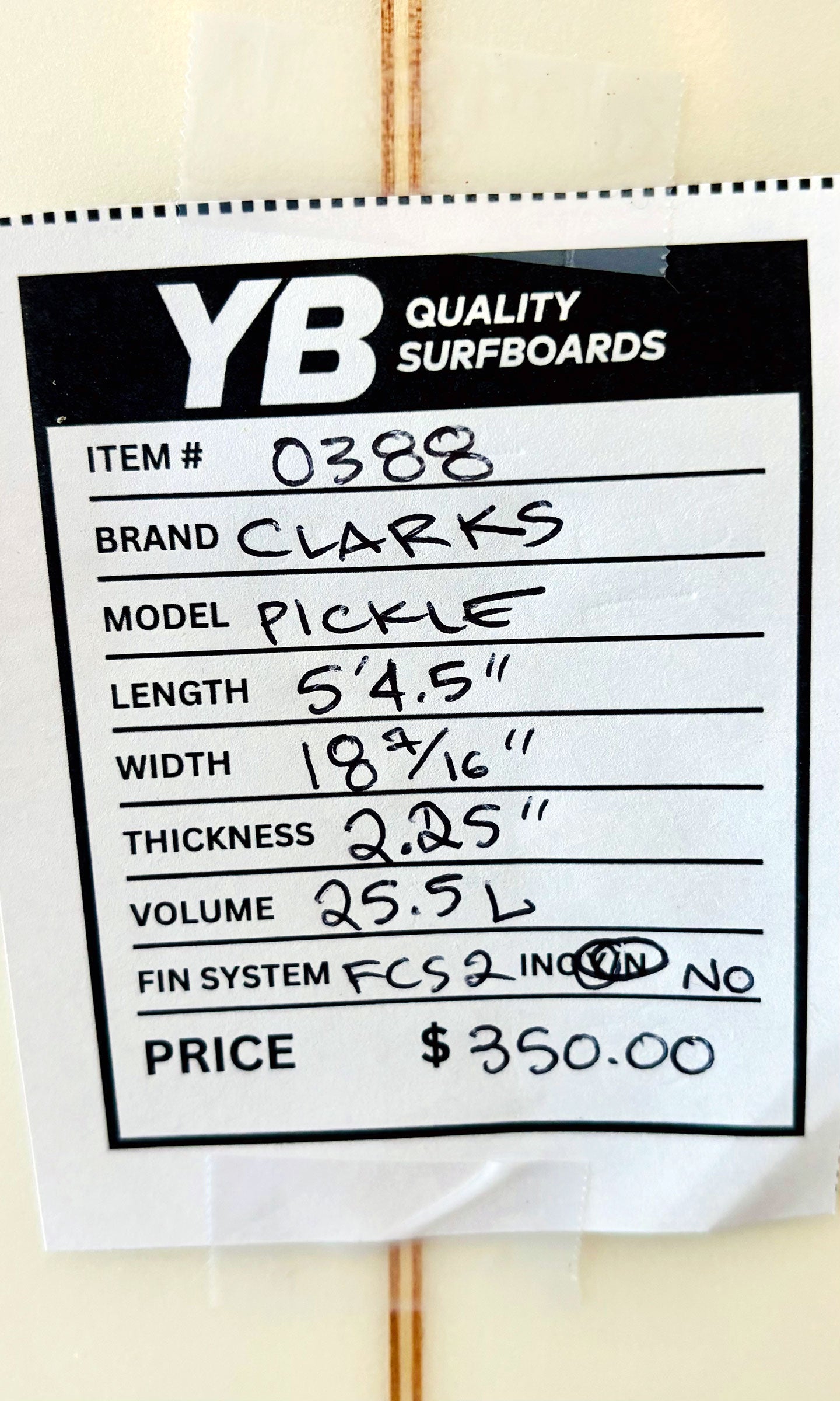 Clarks 5'4.5" Pickle