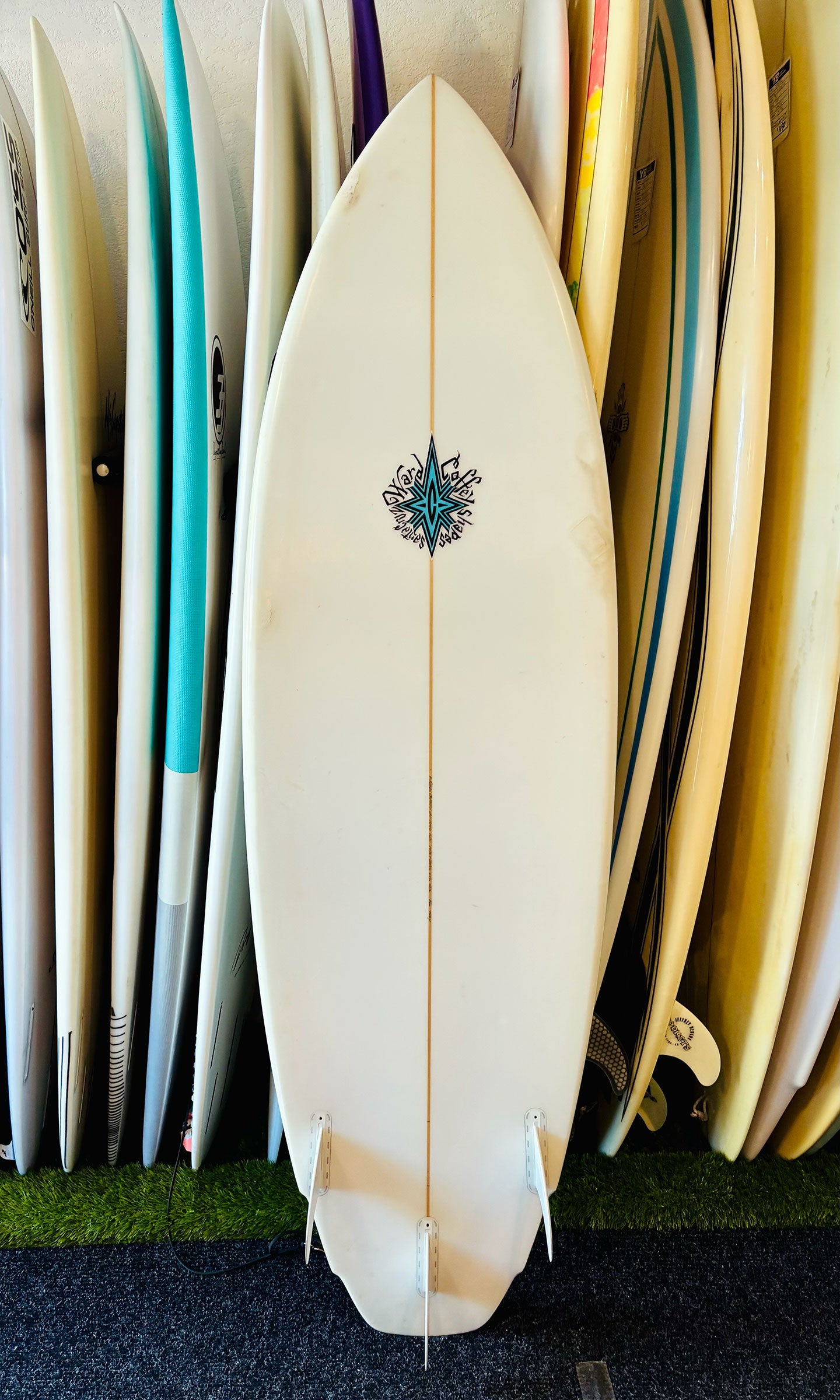 Ward Coffey 6'2" 33L Double Bump Surfboard