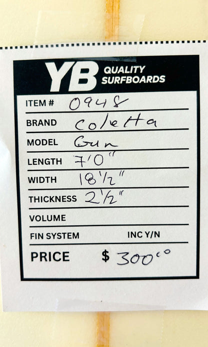 Steve Coletta 7'0" Step-Up Used Surfboard