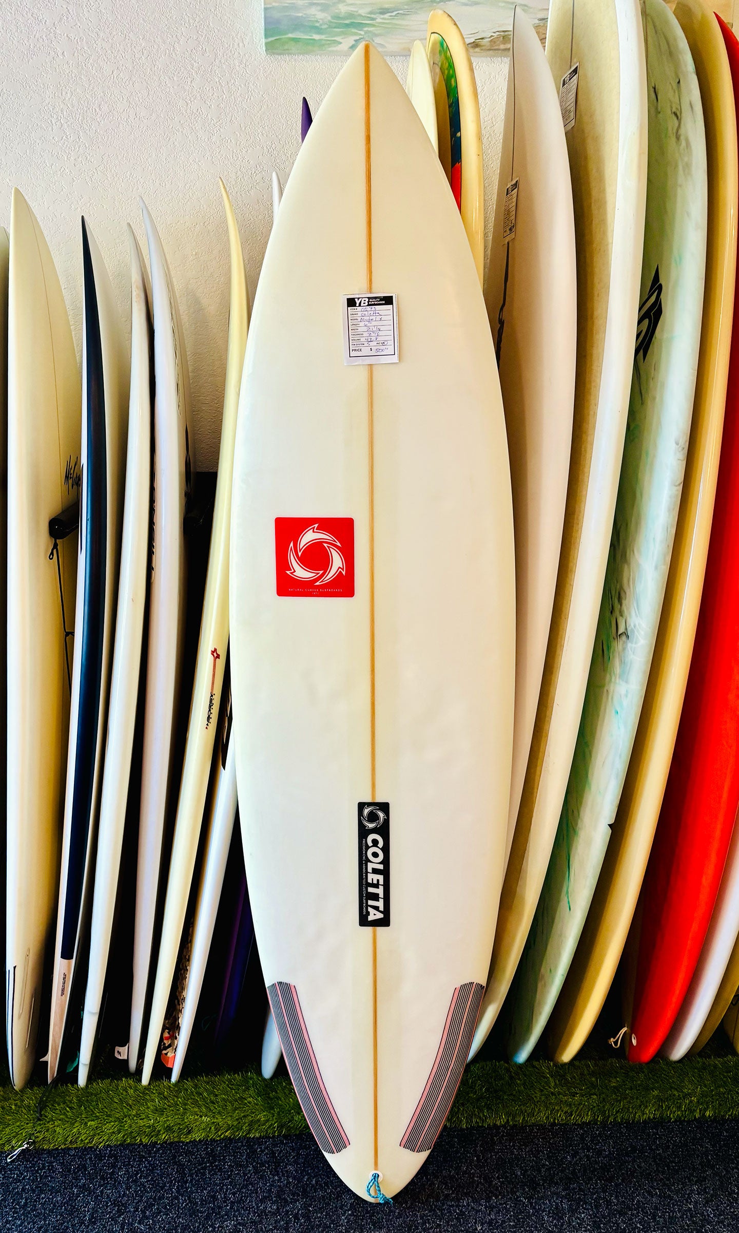Coletta 6'10" 42.8L Model X Surfboard