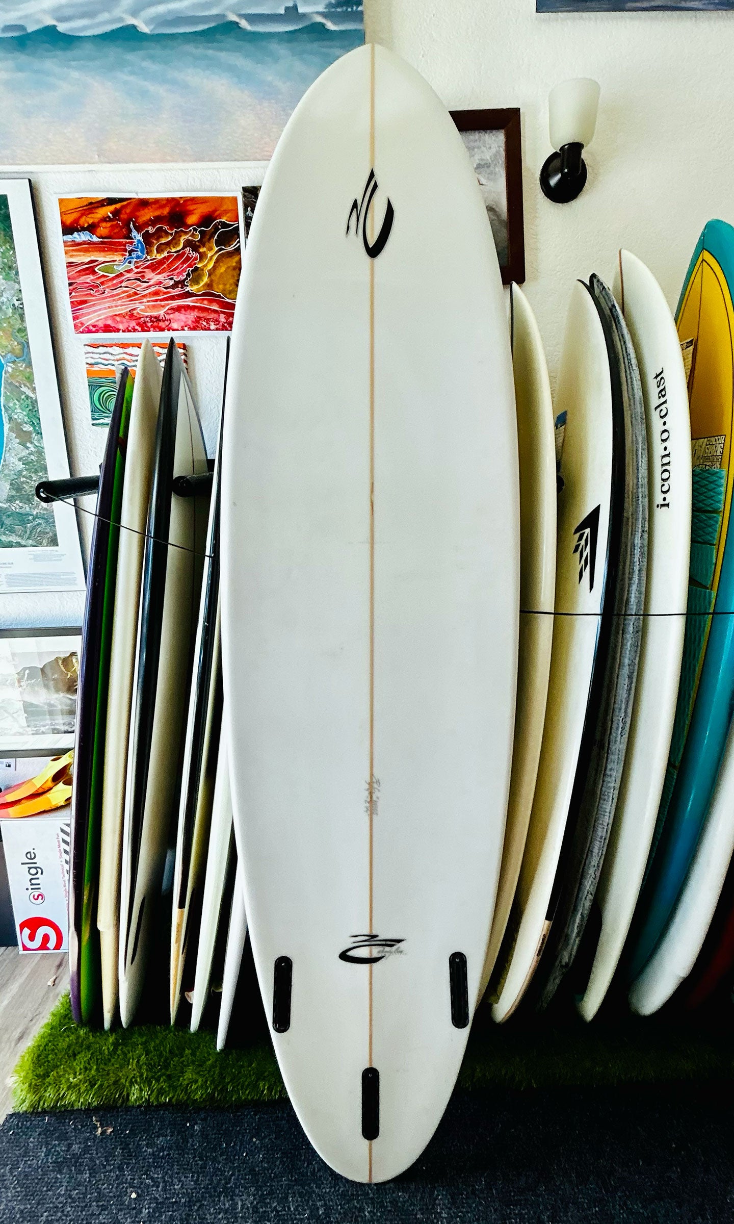 Randy Cone 7'4" Mid Length Used Surfboard
