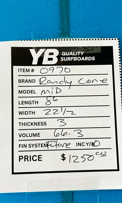 Randy Cone 8'6" 66.3L Mid Length New Surfboard