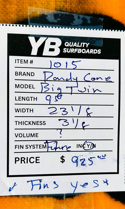 Randy Cone 9'5" Glider Twin Used Longboard