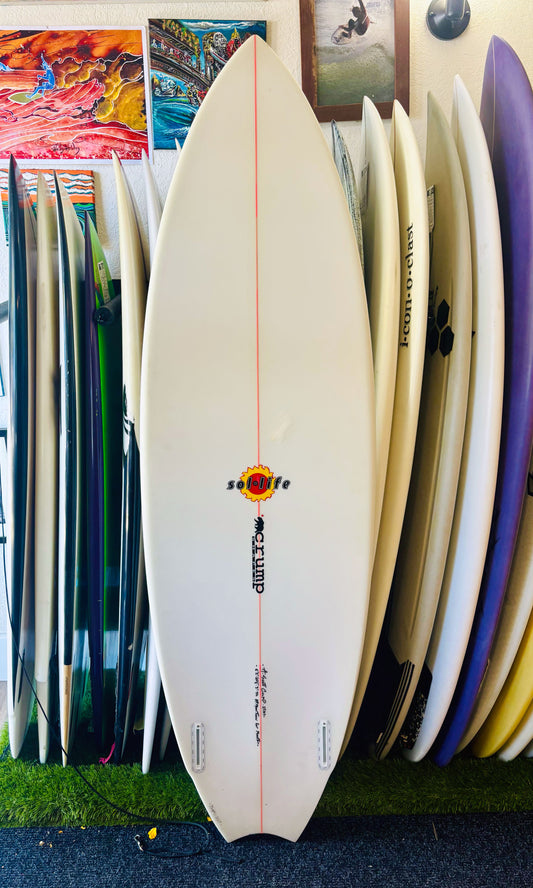 Crump Shapes 6'2" 41L Moon Twin Used Surfboard