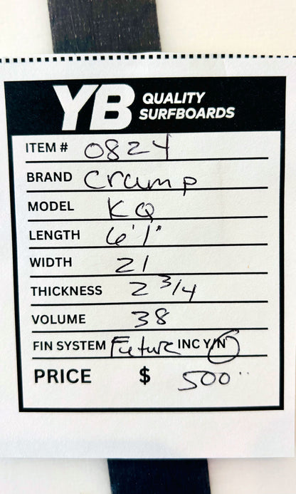 Scott Crump 6'1" 38L KQ Used Surfboard