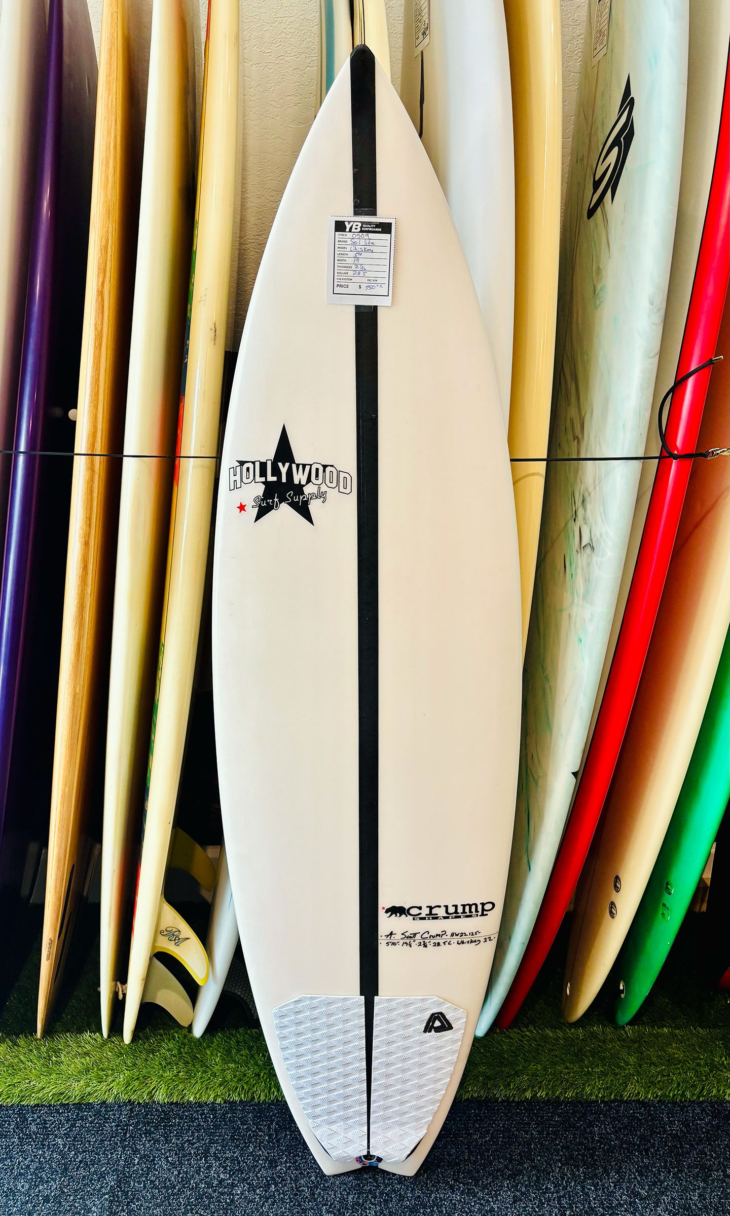 Scott Crump 5'10" 28.5L Whiskey Surfboard