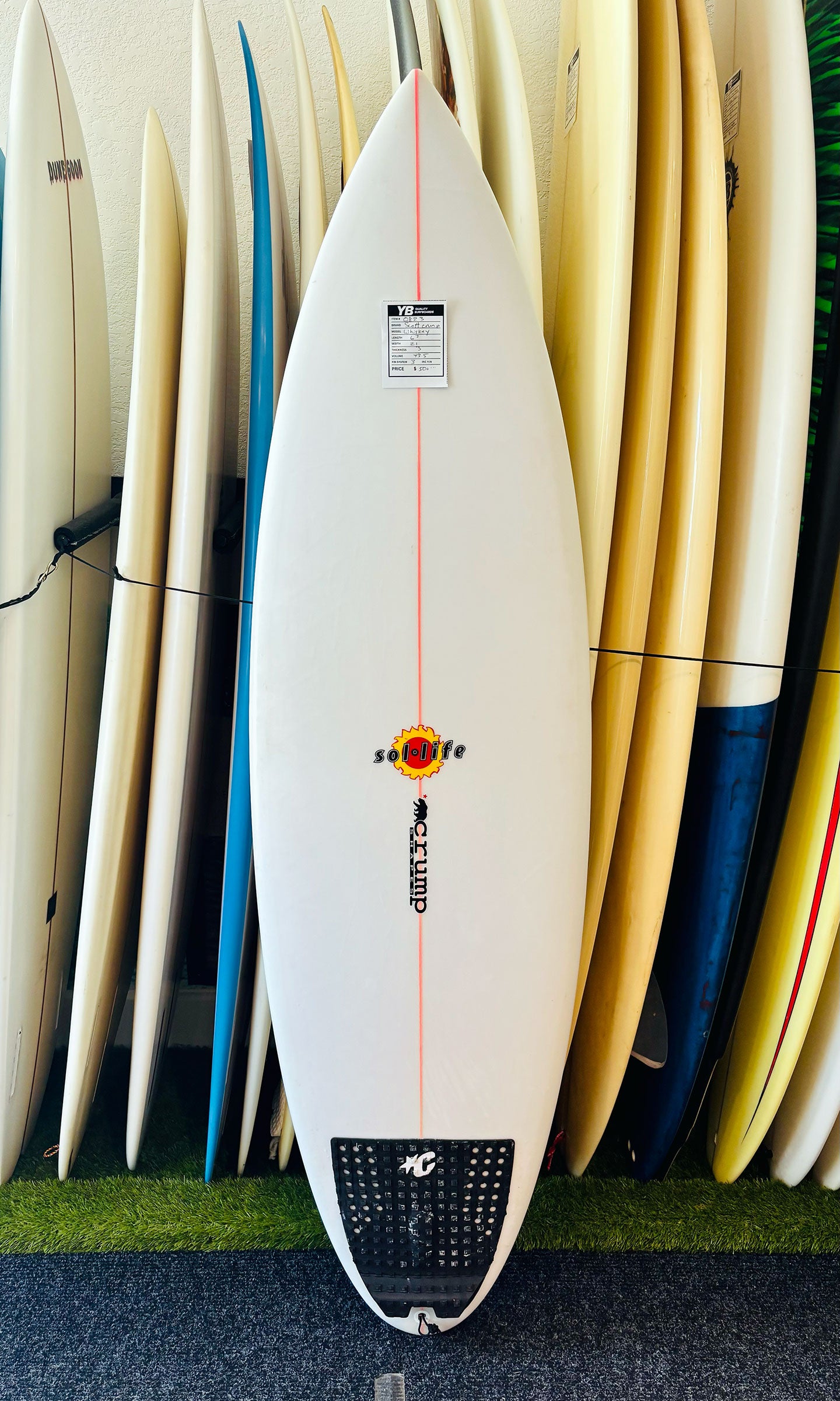Scott Crump 6'3" 43.5L Whiskey Used Surfboard