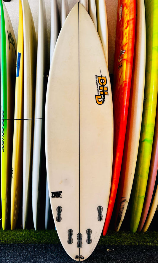 DHD 6'2" 28.5L Duck Nuts Used Surfboard