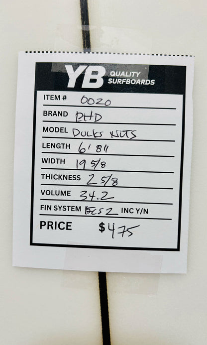DHD 6'8" 34.2L Ducks Nuts