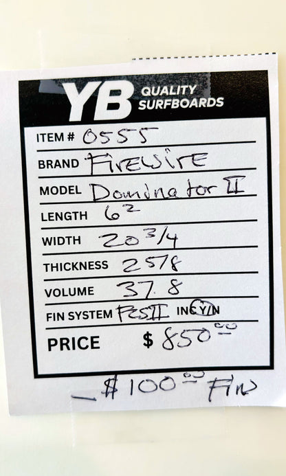 Firewire 6'2" 37.8L Surfboard