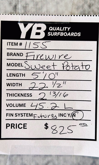 Firewire 5'10" 45.2L Sweet Potato Used Surfboard