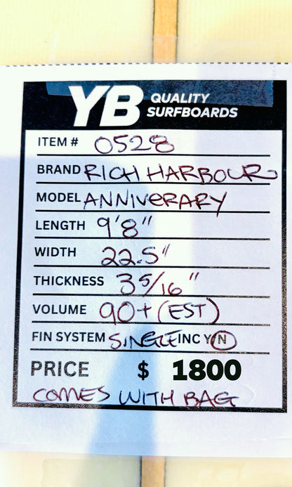 Rich Harbour 9'8" 40 Year Anniversary Longboard
