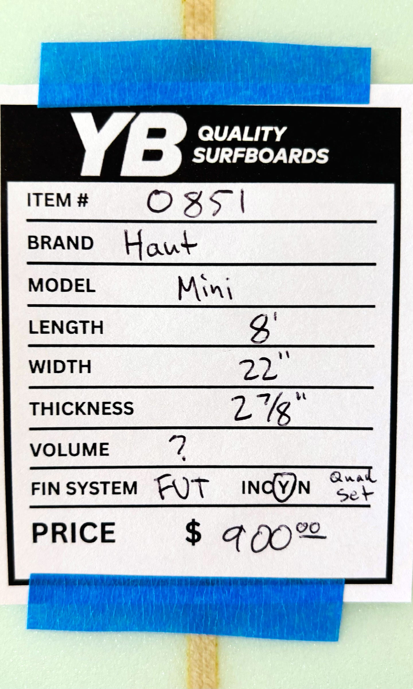 Haut 8'0" Mini Used Longboard