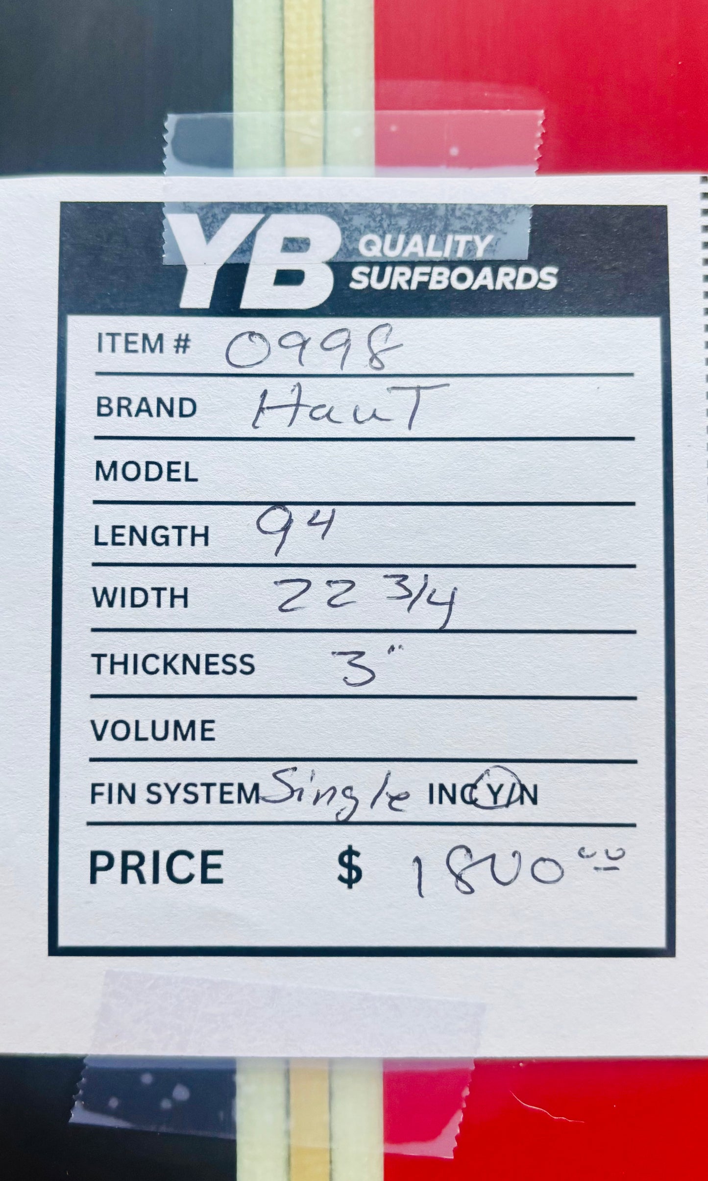 Doug Haut 9'4" Used Longboard