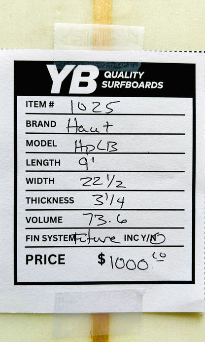 Doug Haut 9'0" 73.6L High Performance Used Longboard