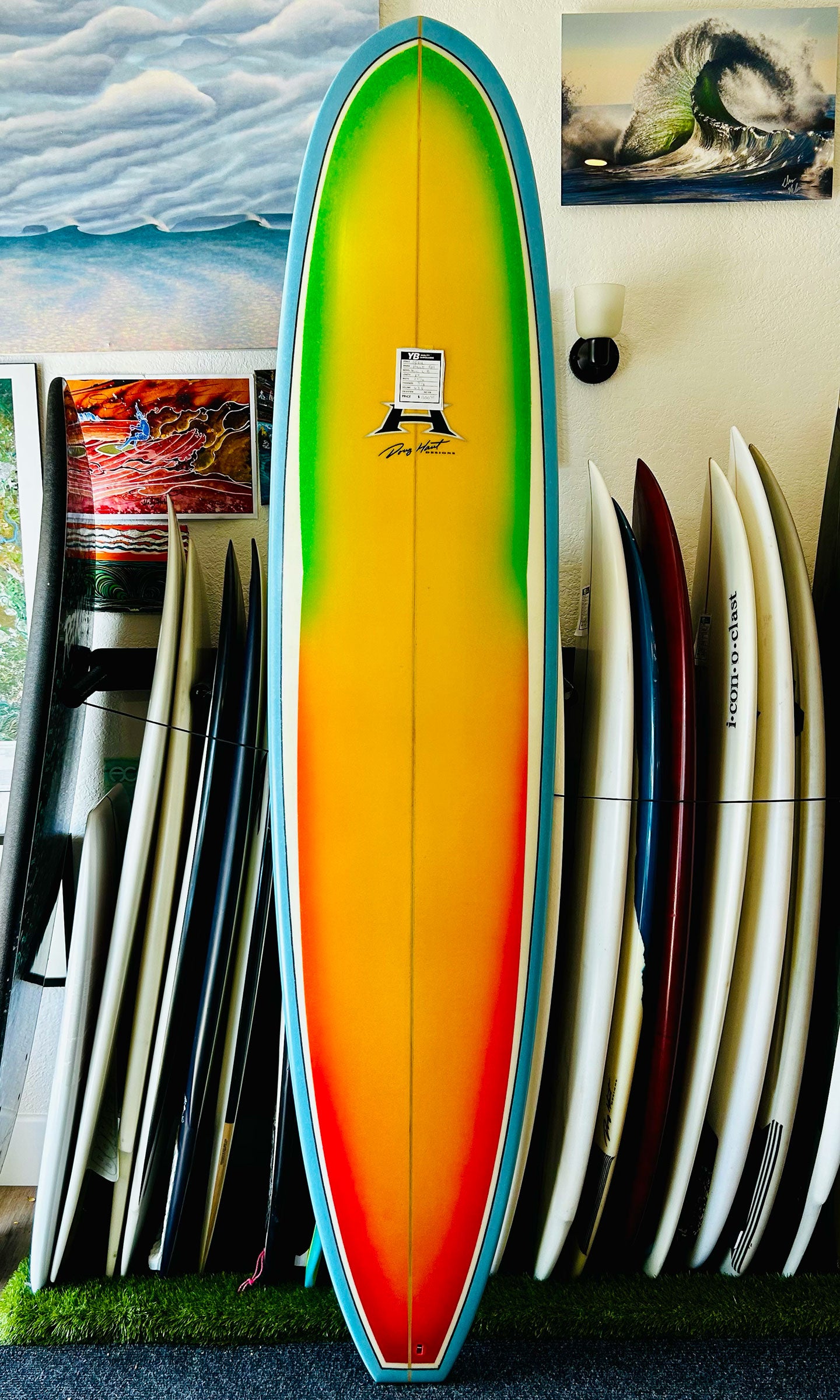 Doug Haut 8'6" 63.8L Used Mini Longboard