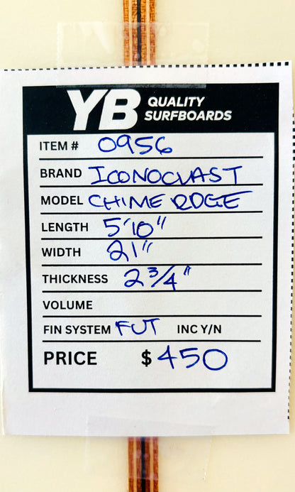 Iconoclast 5'10" Chime Edge Fish Surfboard