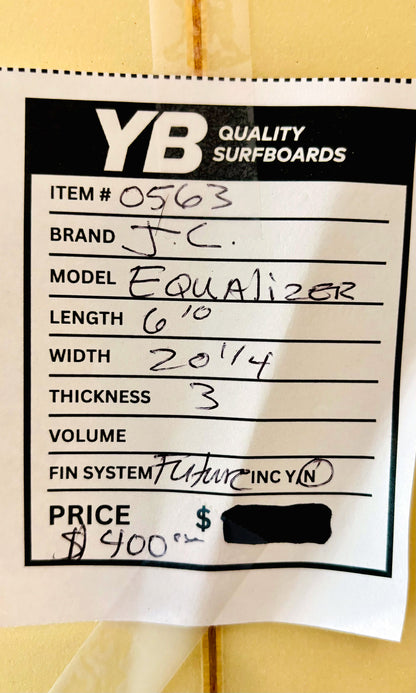 John Carper 6'10" 48L Equalizer Surfboard