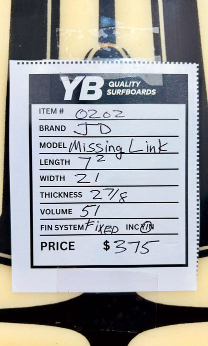 JD Rockets 7'2" 51L Missing Link