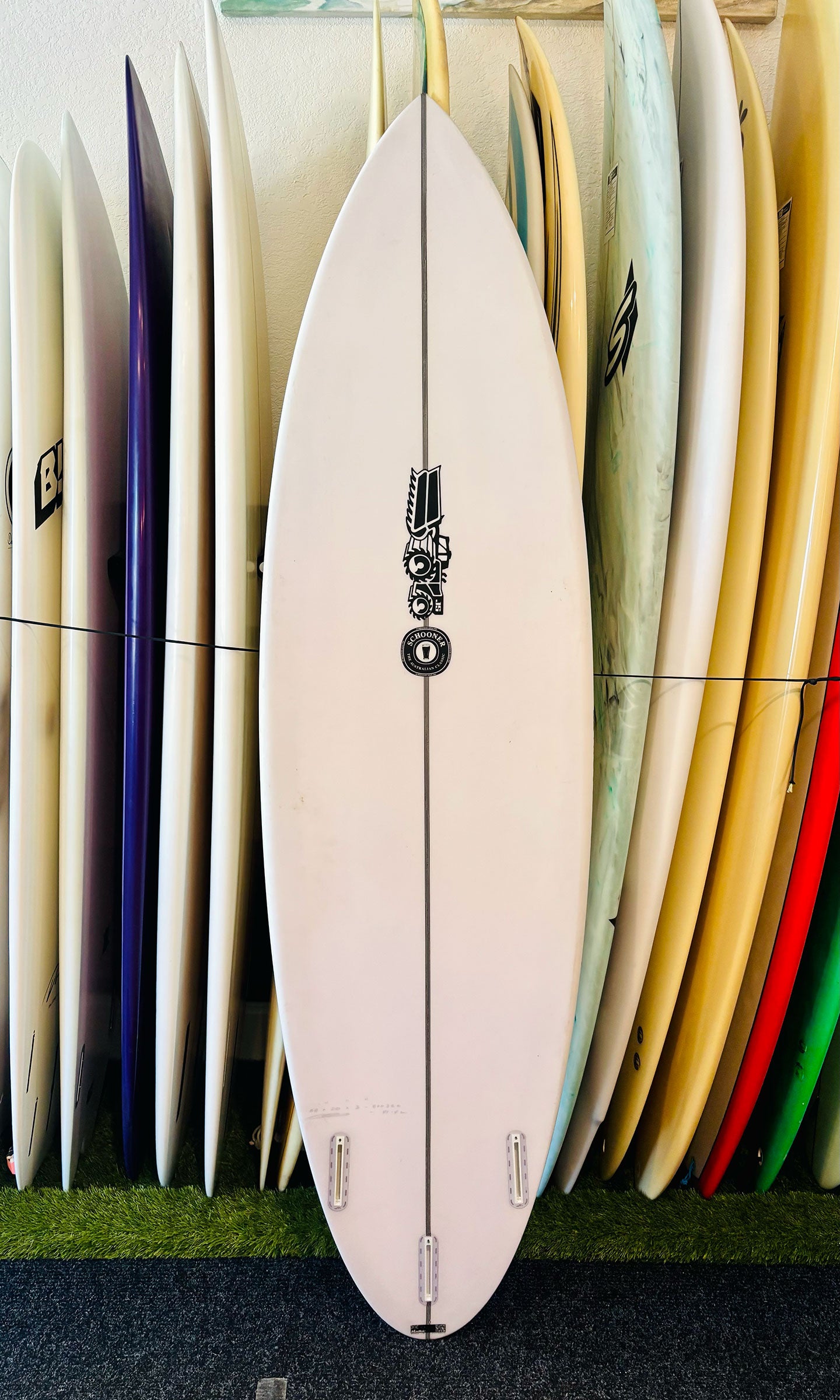 JS 6'8" 41.4L Schooner Step-Up Surfboard