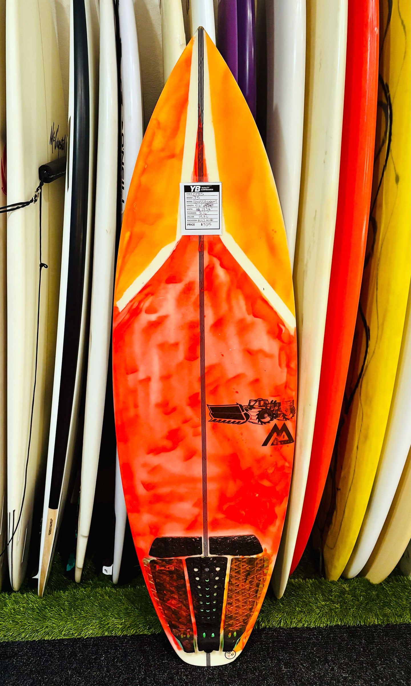 JS 5'2" 19.7L Monsta Grom Surfboard