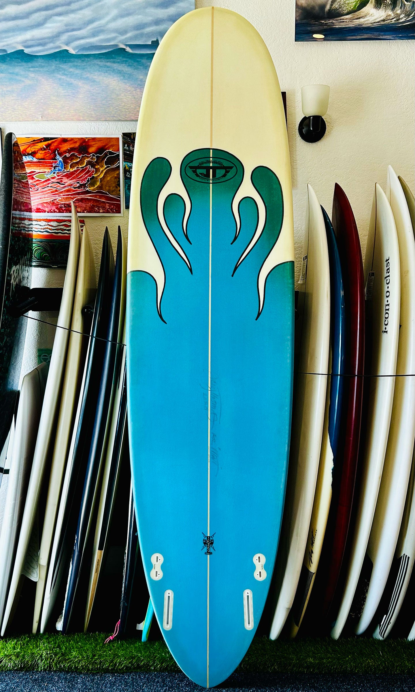 Joey Thomas 8'0" Twinzer Used Mini Longboard