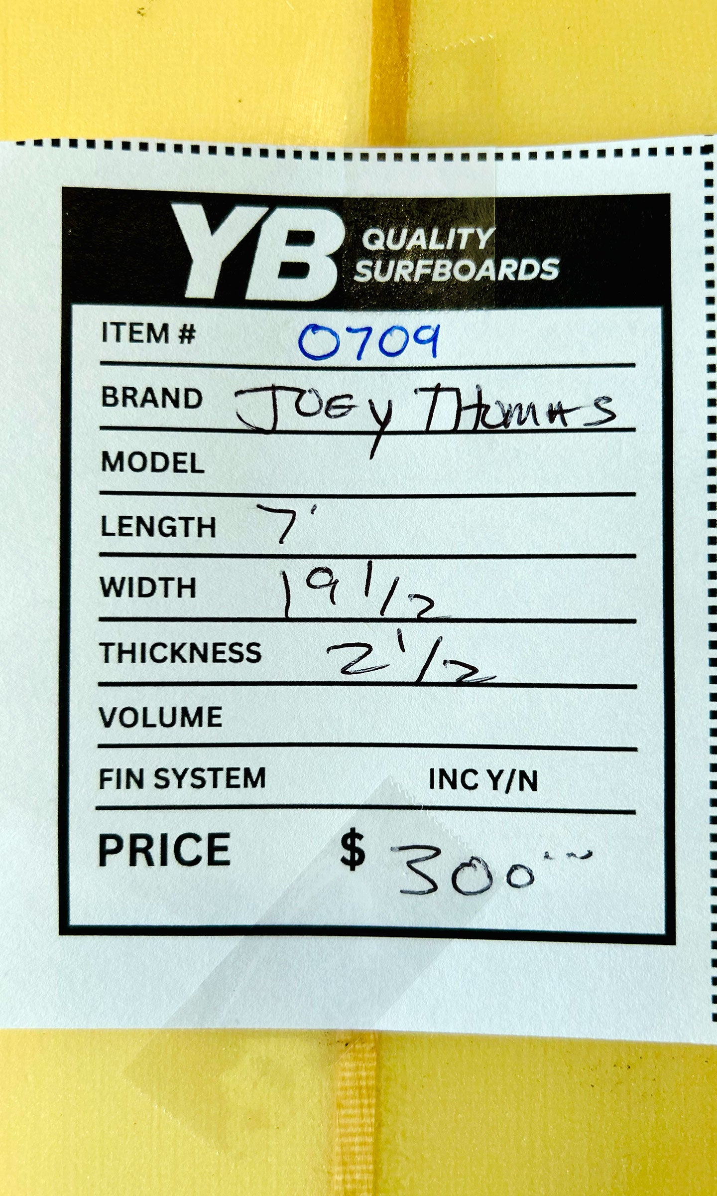 Joey Thomas 7'0" Step Up Used Surfboard