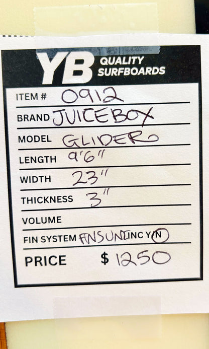 Juicebox 9'6" Glider New Longboard