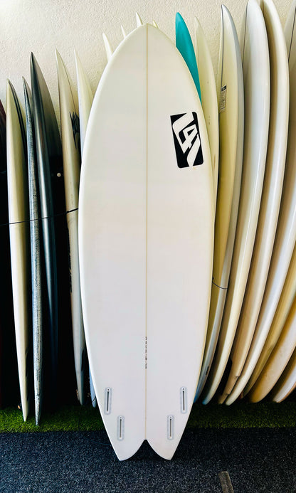L41 6'4" 44L Quad Fish Used Surfboard