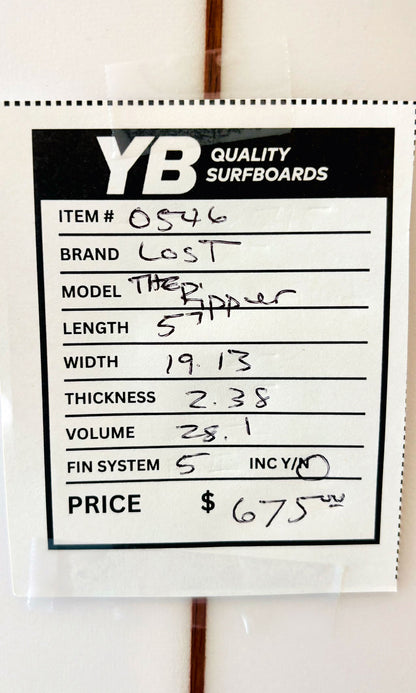 Lost 5'7" 28.1L The Ripper Surfboard