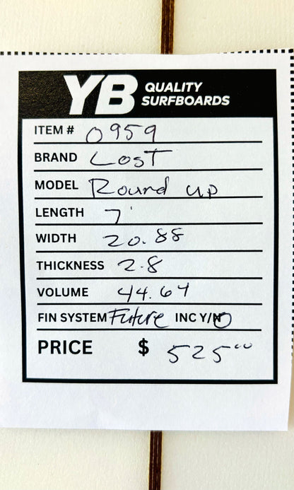 Lost 7'0" 44L Round Up Used Surfboard