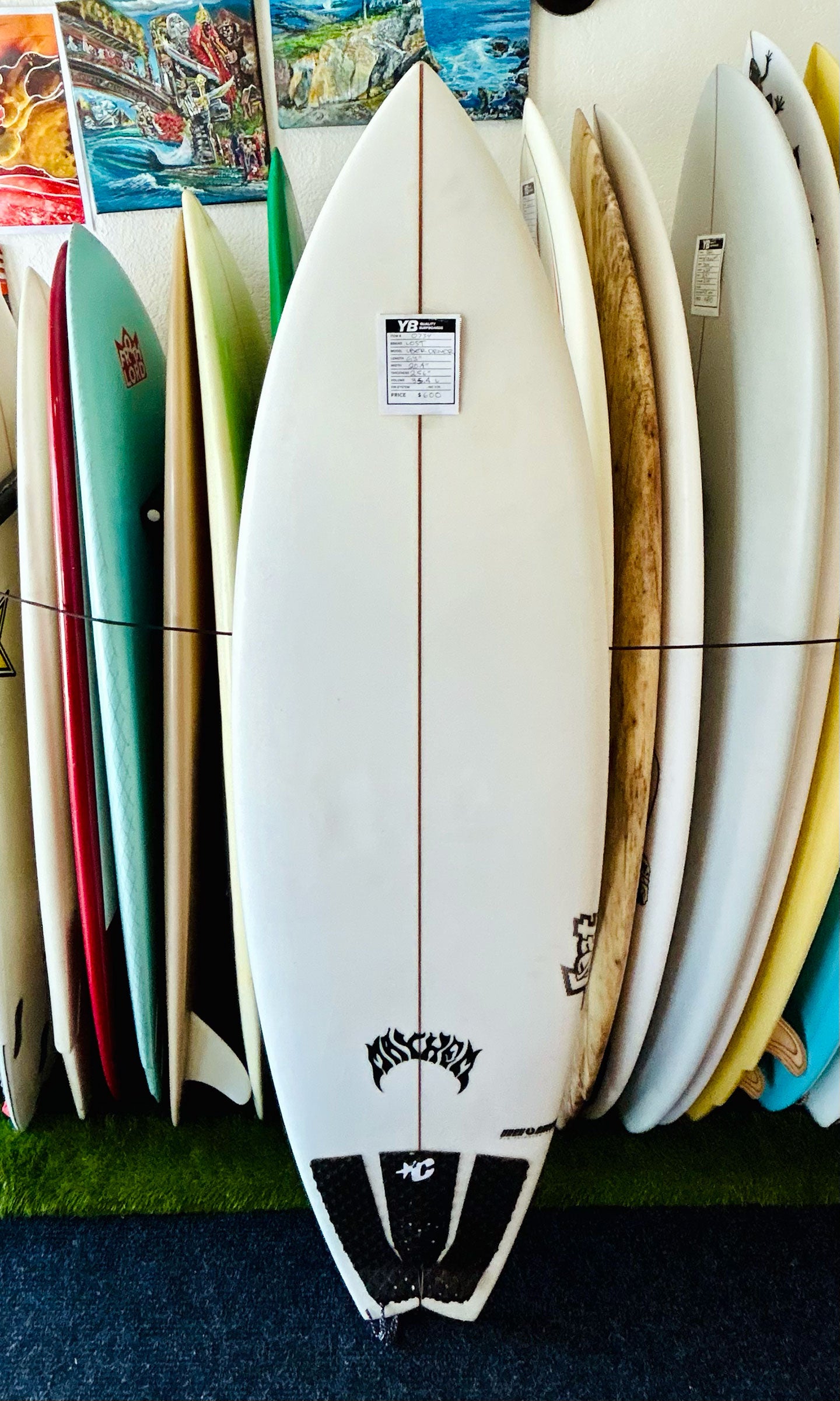Lost 6'1" 35.4L Uber Driver Used Surfboard