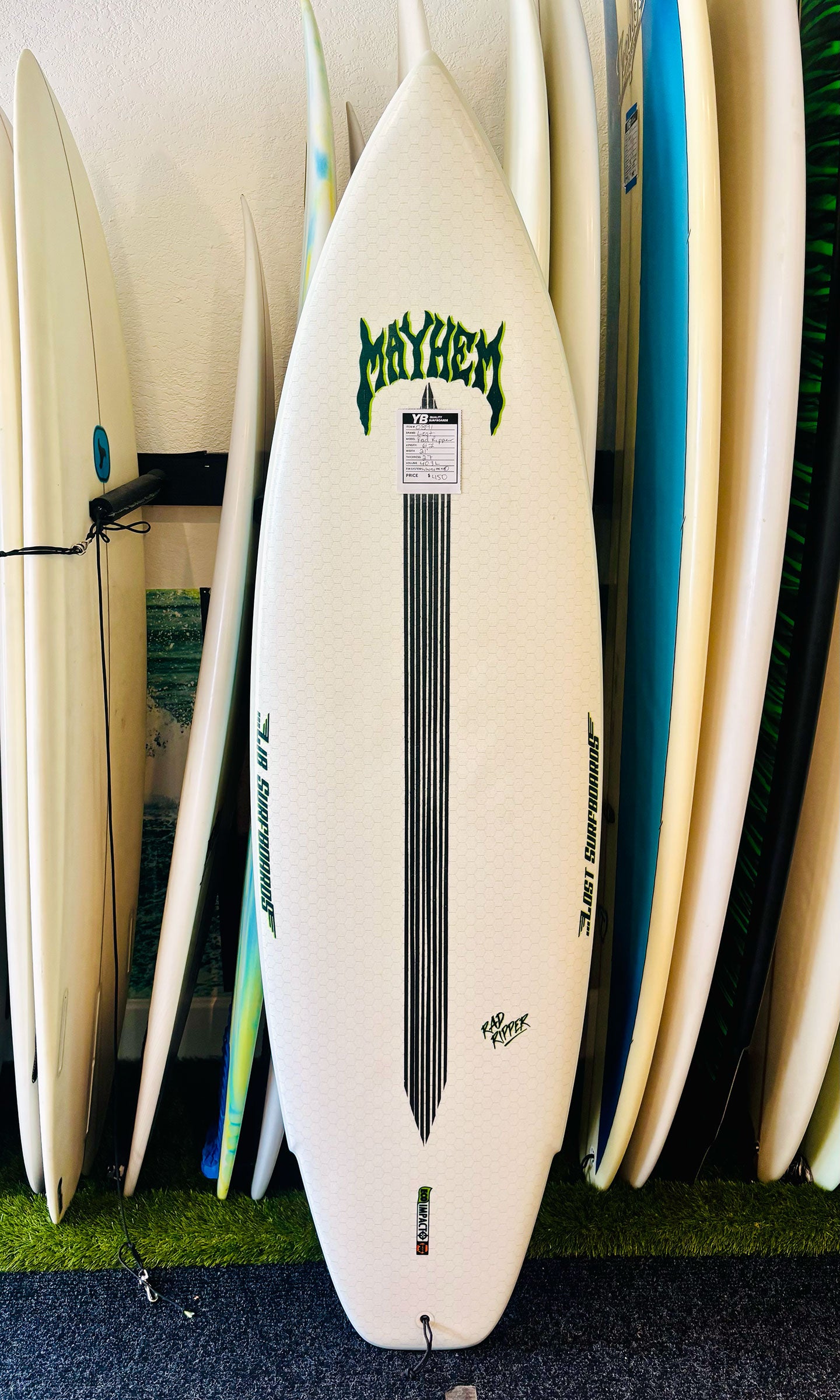 Lost 6'2" 40.3L Rad Ripper Used Surfboard