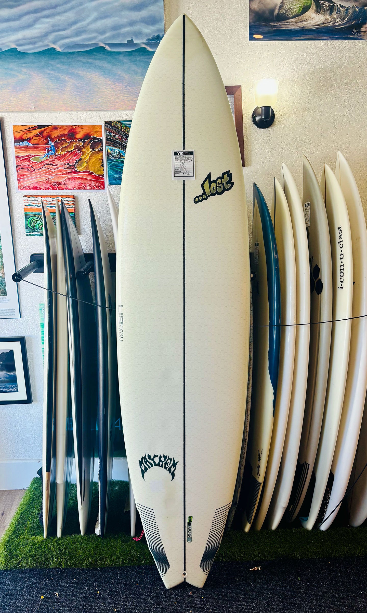 Lost/Libtech 7'6" 57.5L Crowd Killer Used Surfboard