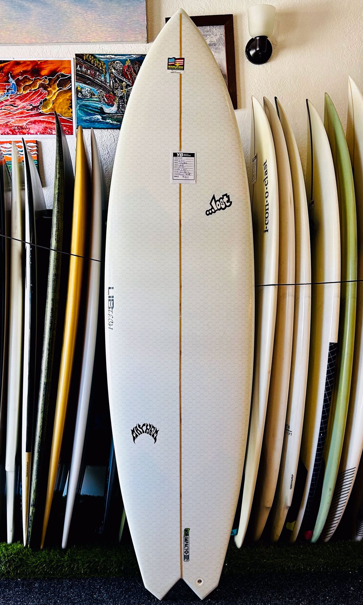 Lost 6'8" 42.5L Glydra Used Surfboard