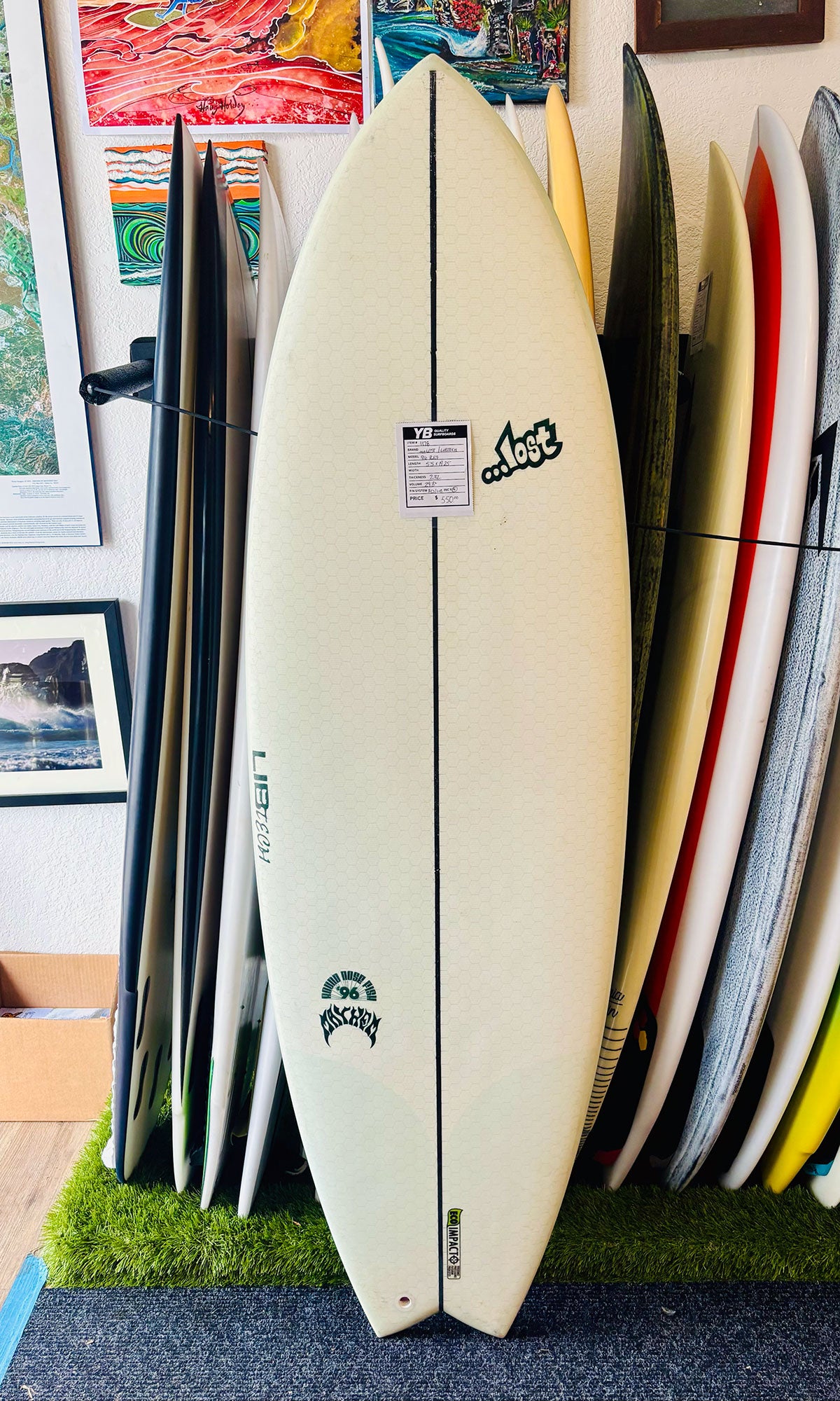 Lost 5'5" 29.3L 96 RNF Used Surfboard