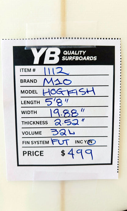 M10 5'8" 32L Hogfish Used Surfboard