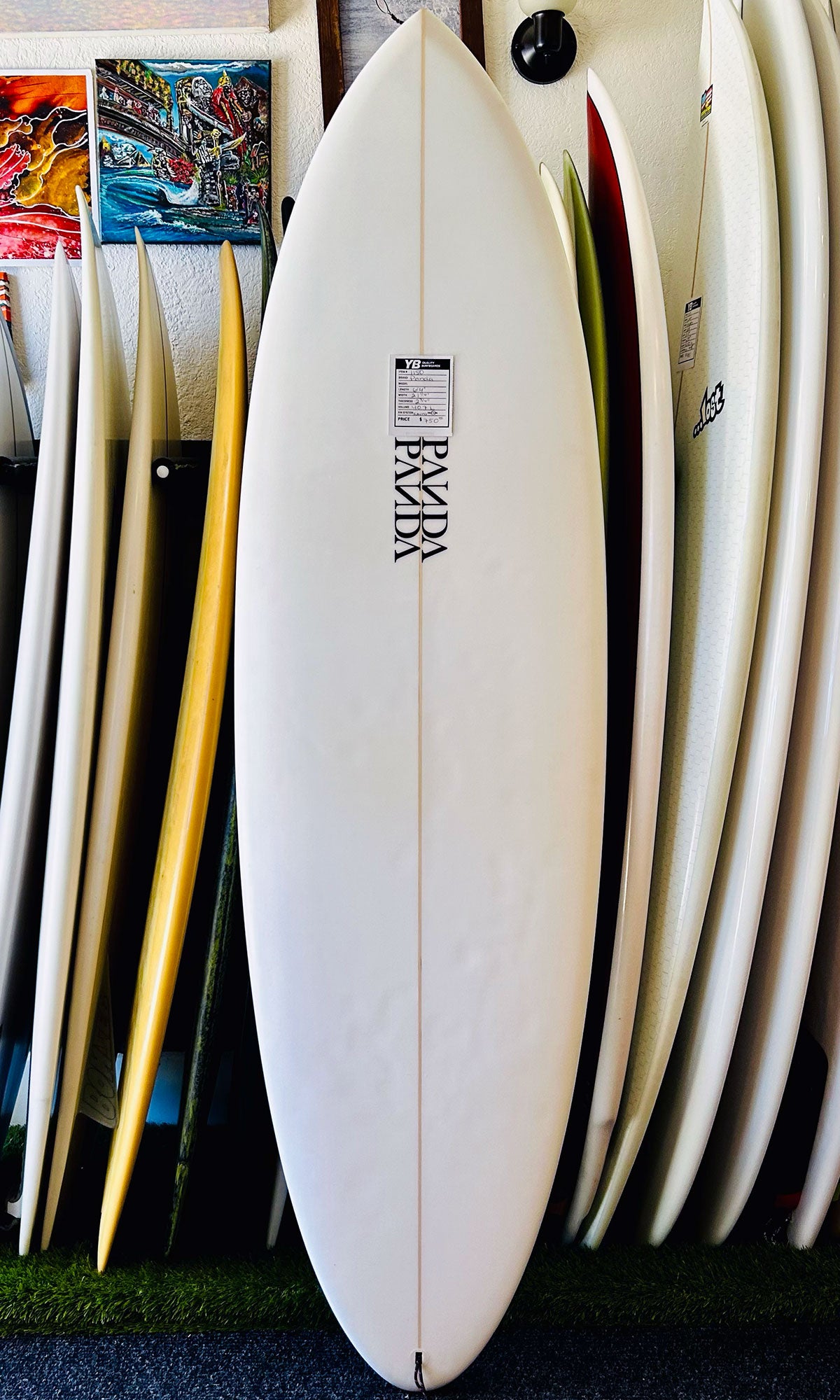 Panda 6'4" 40.7L Single Fin Used Surfboard