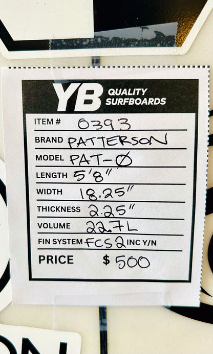 Patterson 5'8" 22.7L Pat O