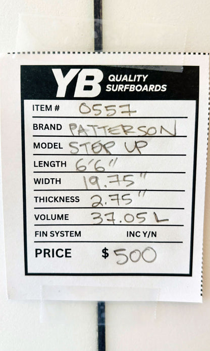 Patterson 6'6" 37L Step Up Surfboard