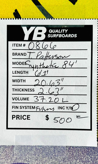 Patterson 6'1" Synthetic 84 Used Surfboard