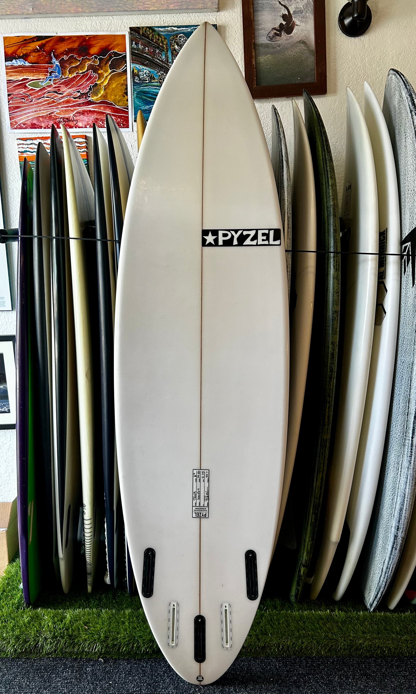 Pyzel 6'6" 34L Tank Used Surfboard