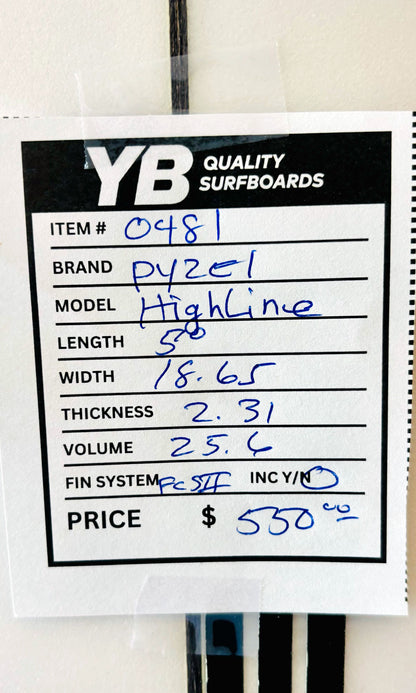 Pyzel 5'8" 25.6L Highline Surfboard