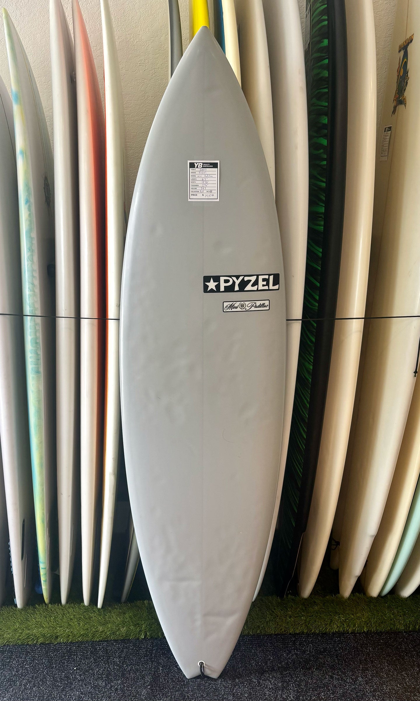 Pyzel 6'4" 34.3L Mini Padillac Used Surfboard