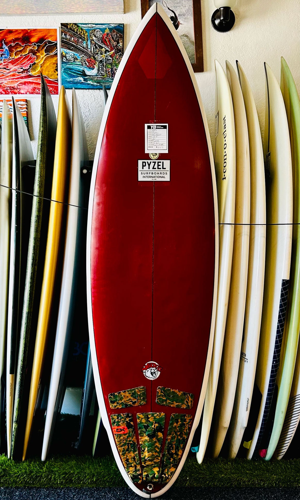 Pyzel 6'4" 41.2L Wildcat Used Surfboard