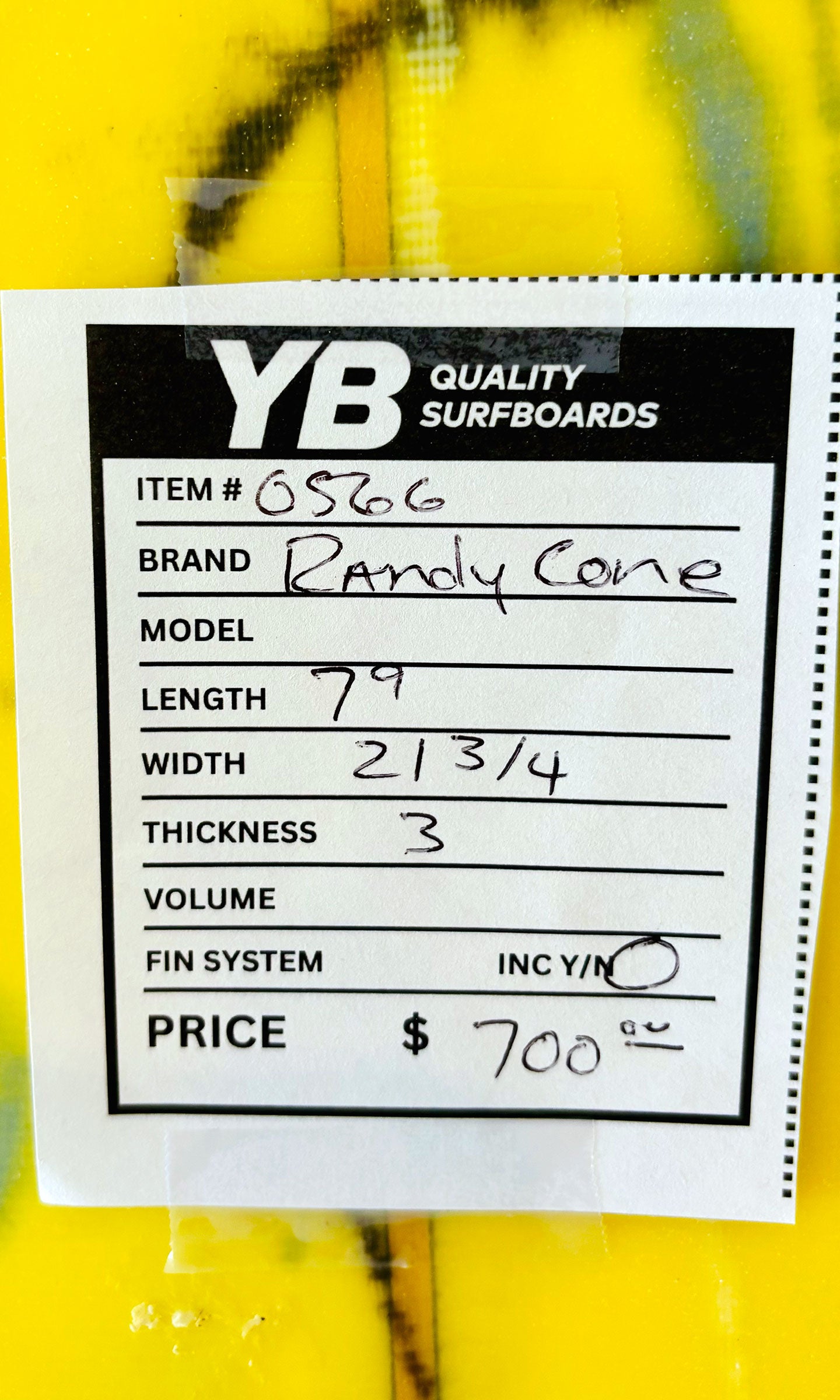 Randy Cone 7'9" 60L Quad Surfboard