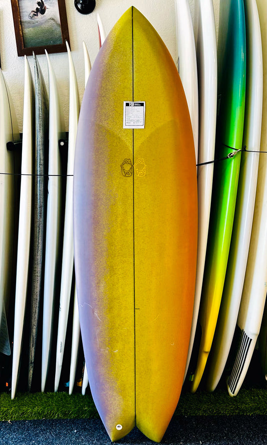Travis Reynolds 6'1" Twin Fin Used Surfboard