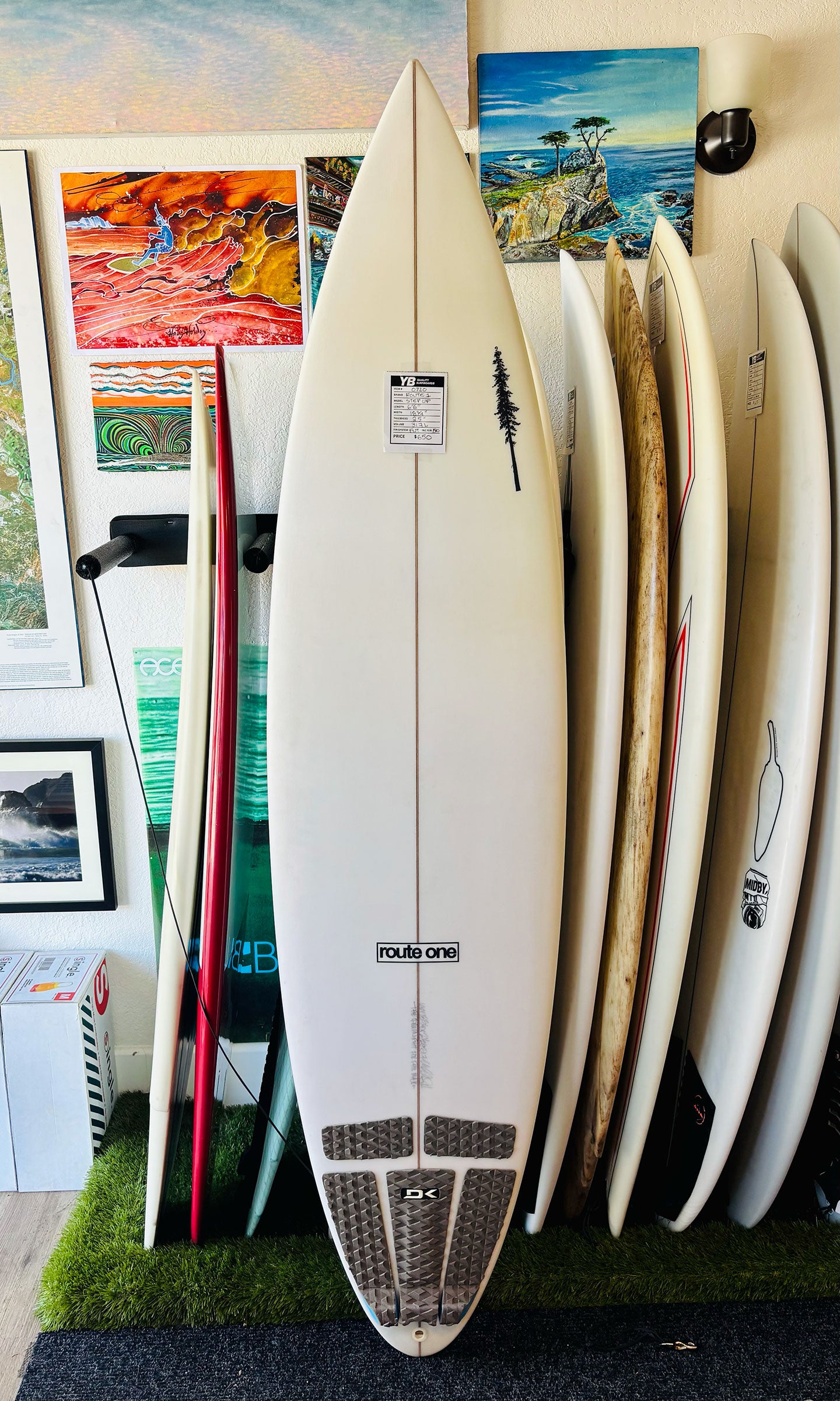 Route One 6'6" 31.7L Step Up New Surfboard