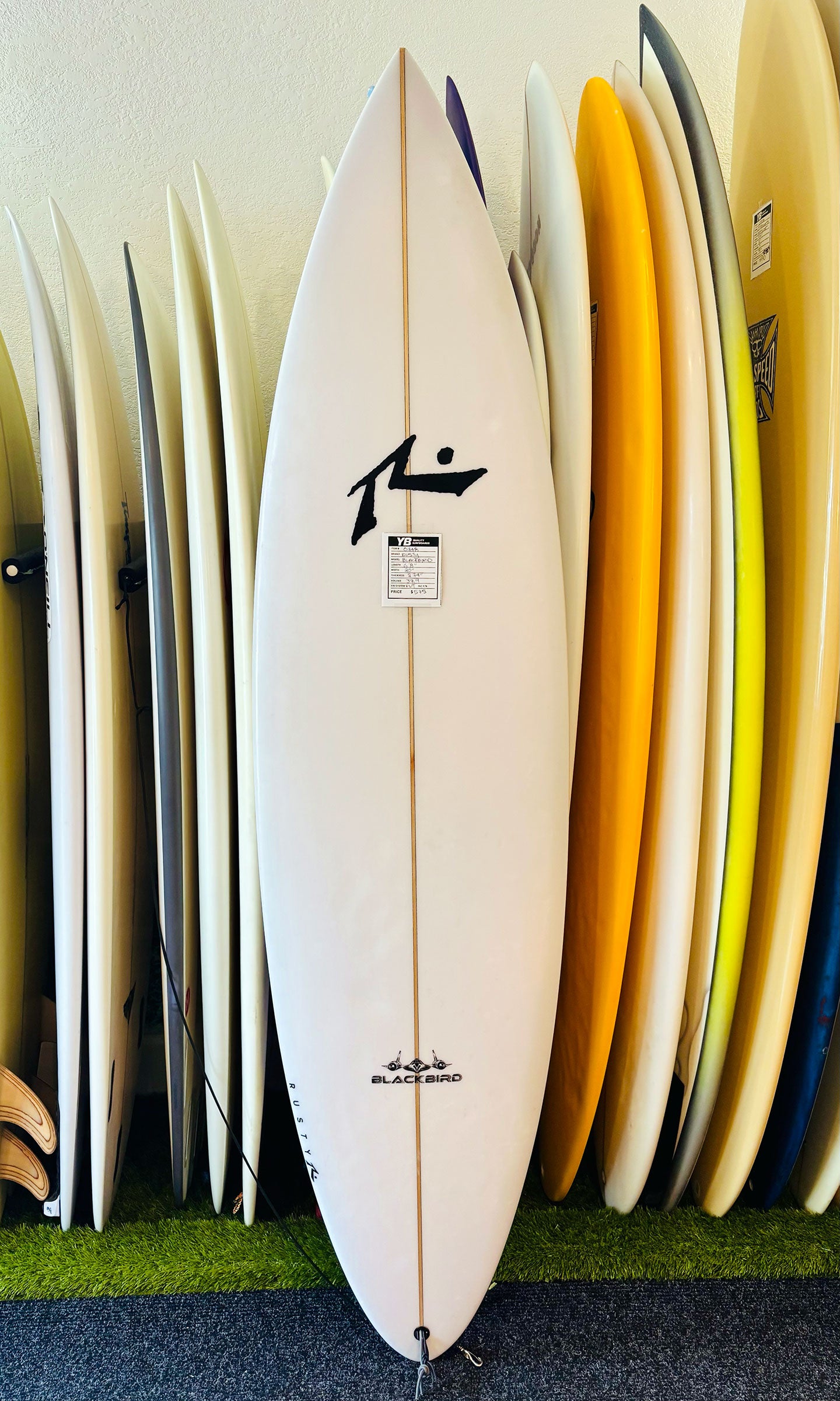 Rusty 6'8" 37.9L Blackbird Used Surfboard