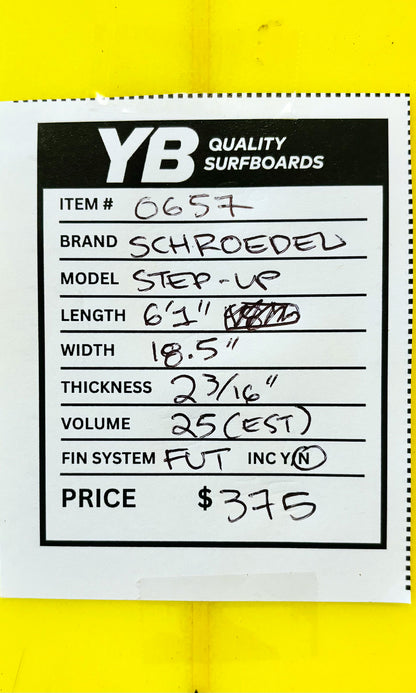 Doug Schroedel 6'1" Step-Up Surfboard